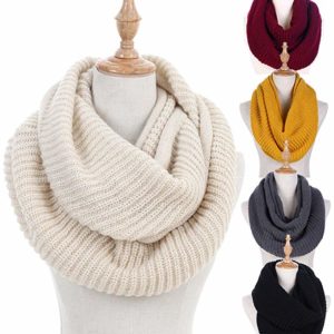 Women Winter Knit Infinity Scarf